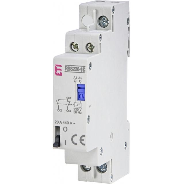 Stycznik bistabilny 20A 2P 1-przełączny 1M RBS220-1C-230V AC 002464109 ETI