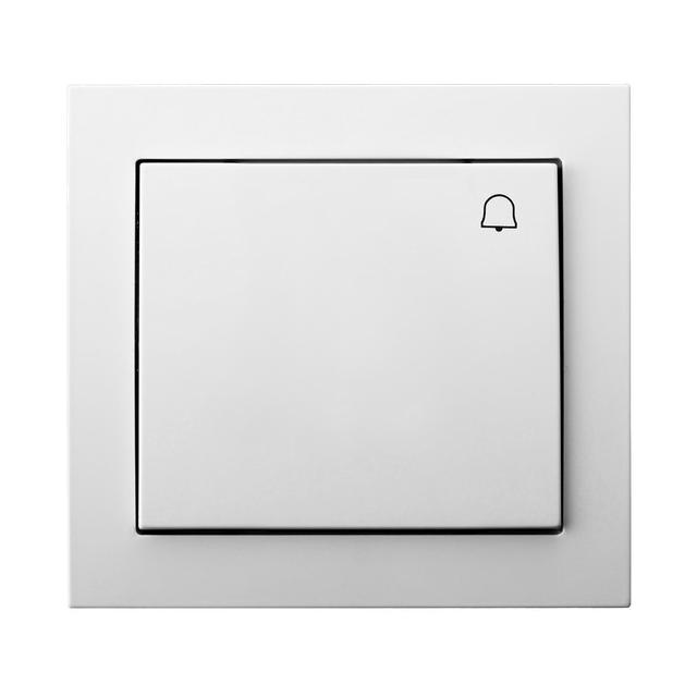 KIER Przycisk zwierny /dzwonek/ kolor biały ŁP-6W/00 OSPEL