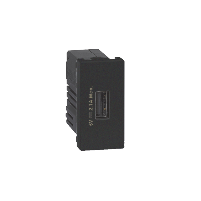 Simon Connect USB ładowarka K45 (45x225) gniazdo typ A 5V/21A szary grafit