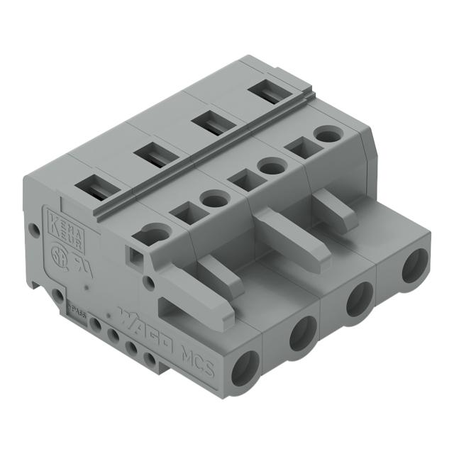 MCS-MIDI Classic gniazdo 4-bieg. szare raster 7,5 mm /50szt./ WAGO