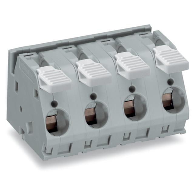 Złączka do płytek drukowanych dźwignia 16mm2 raster 15mm 7-bieg szara /8szt./ 2716-257 WAGO