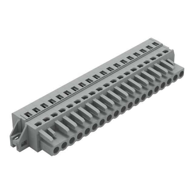 MCS-MIDI Classic gniazdo 19-bieg. szare raster 5 mm /10szt./ WAGO
