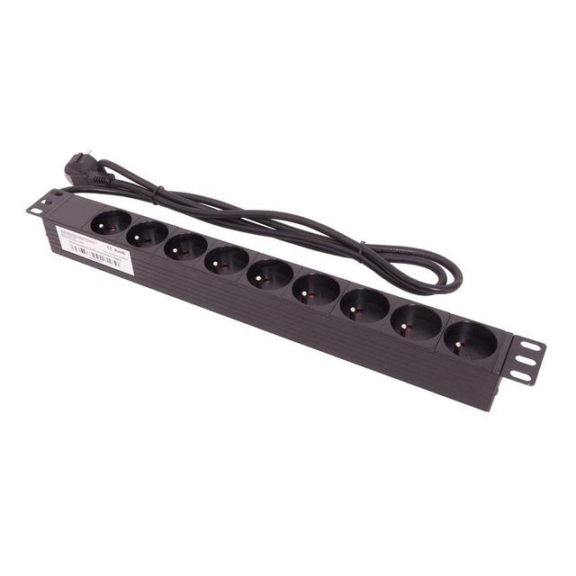 Listwa zasilająca 19 cali 9x230V Partners LZ1U9GBW C&C