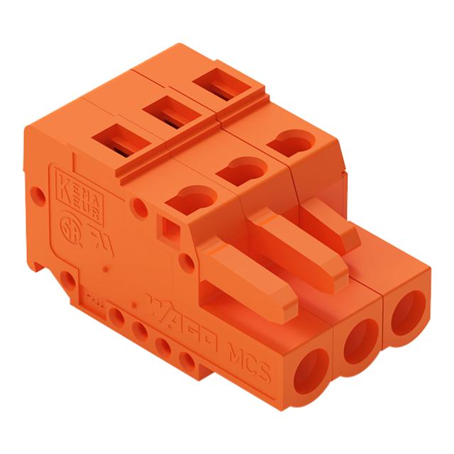 1-przewodowe gniazdo CAGE CLAMP pomarańczowa /100szt./ 231-303/102-000 WAGO