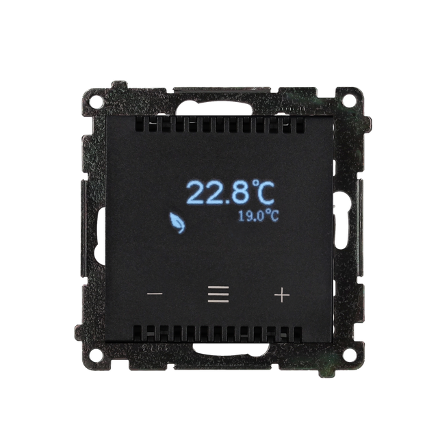 SIMON 55 GO WMDR-18XXX2-149 Termostat programowalny z wyświetlaczem [Wi-Fi]; 230V (moduł); czarny ma