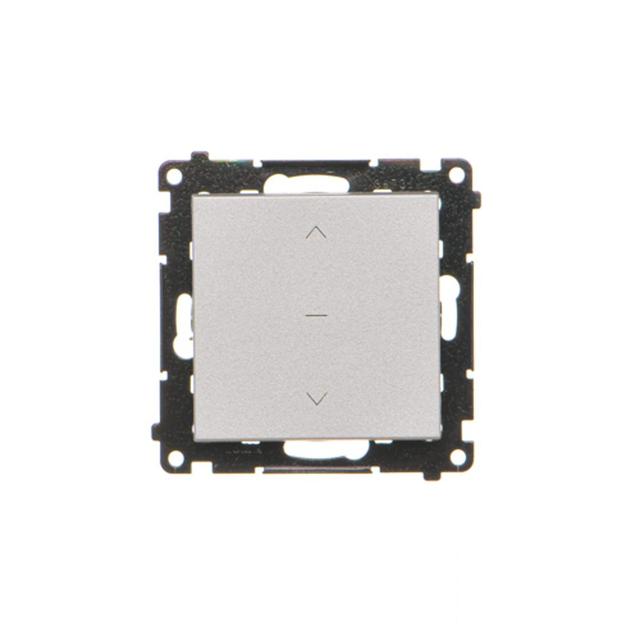 Simon 55 Przycisk roletowy zwierny szybkozłączka Aluminium mat TZP1K.01/143 KONTAKT
