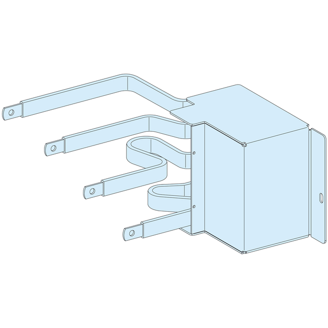 Rozdzielnice PrismaSet, przyłącza do poziomo wtykanego aparatu NSX250 ze złączami 4P