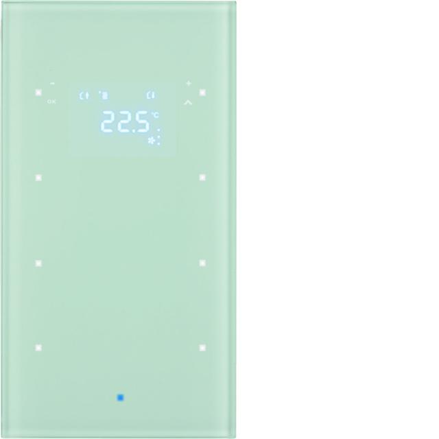 BERKER KNX TS Sensor dotykowy potrójny z regulatorem temperatury szkło białe 75643030 HAGER