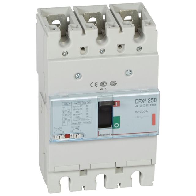 Wyłącznik DPX3 250 3P 200A 36kA 420238 LEGRAND