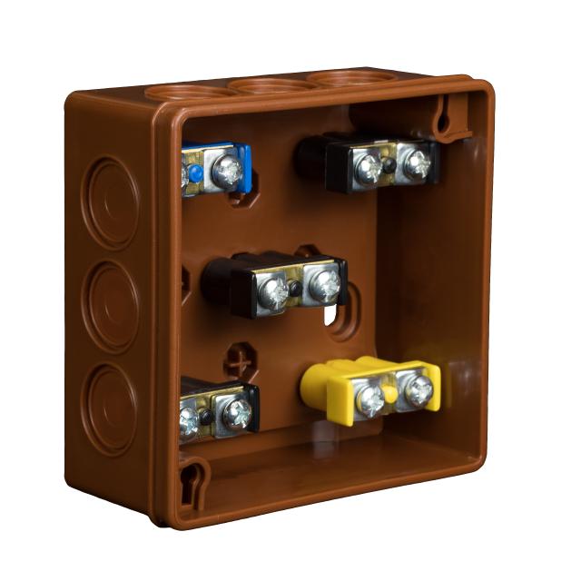 VP-03 Puszka n/t 86x86x40mm IP55 12-wl klik Z-sł. z zac. brąZ-003-52 61.117 OPATÓWEK