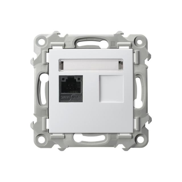 SZAFIR Gniazdo komputerowe pojedyncze, kat. 5e MMC - kolor biały