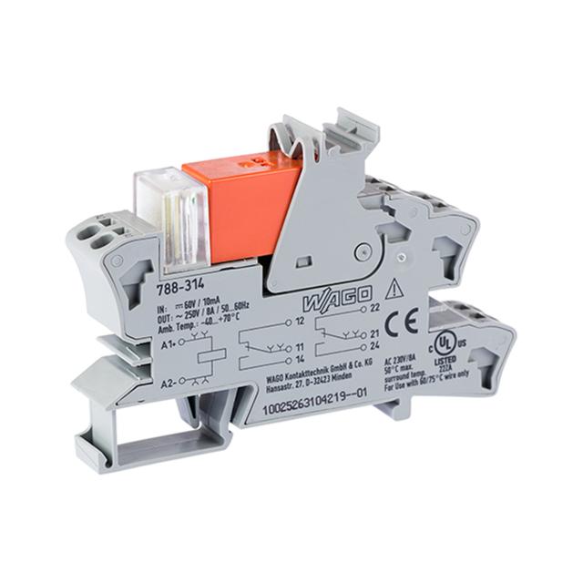 Moduł przekaźnikowy DC 60V szary 788-314 WAGO