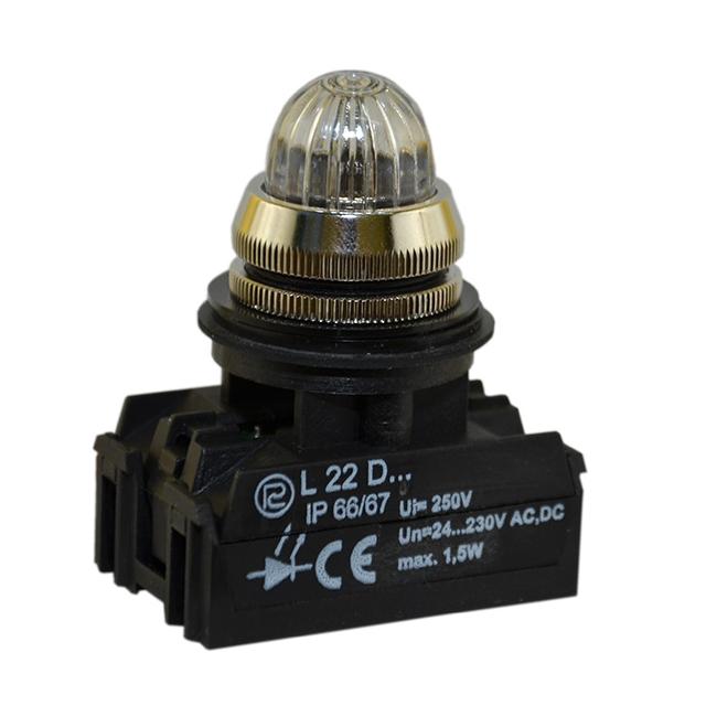 Lampka L22GD 24V-230V W3 biała