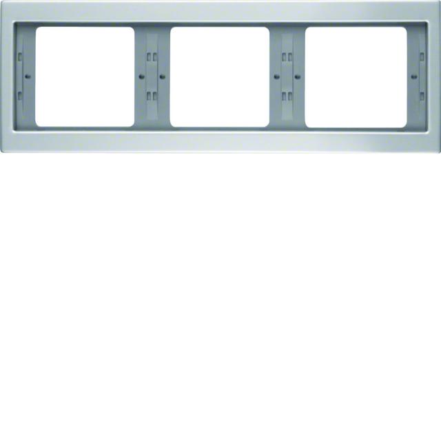 BERKER K.5 Ramka potrójna pozioma aluminium 13737003 HAGER