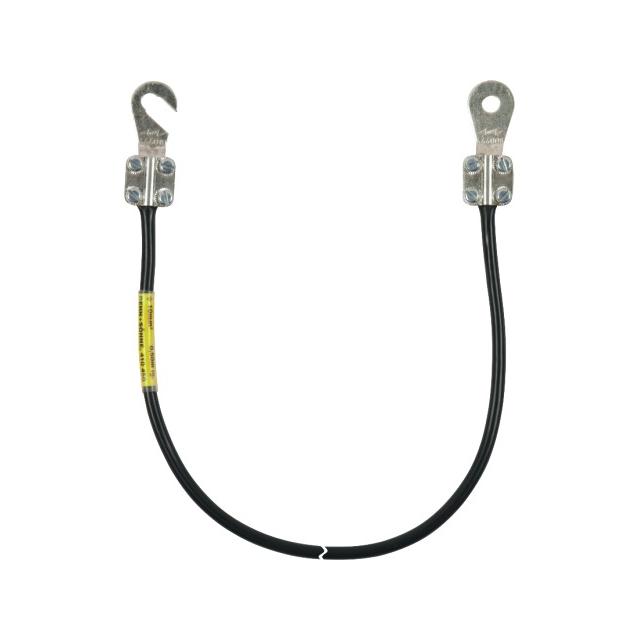 Kabel uziemiający 10 mm2 / dł. 0,5 m (kolor czarny)