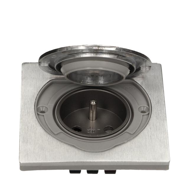 Hermetyczne gniazdo elektryczne IP55 stal nierdzewna OR-AE-1397 ORNO