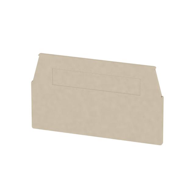WAP WTR2.5/ZZ Płytka końcowa (styki), 60.3 mm x 1.5 mm, Ciemnobeżowy /20szt./ 1074600000 WEIDMÜLLER