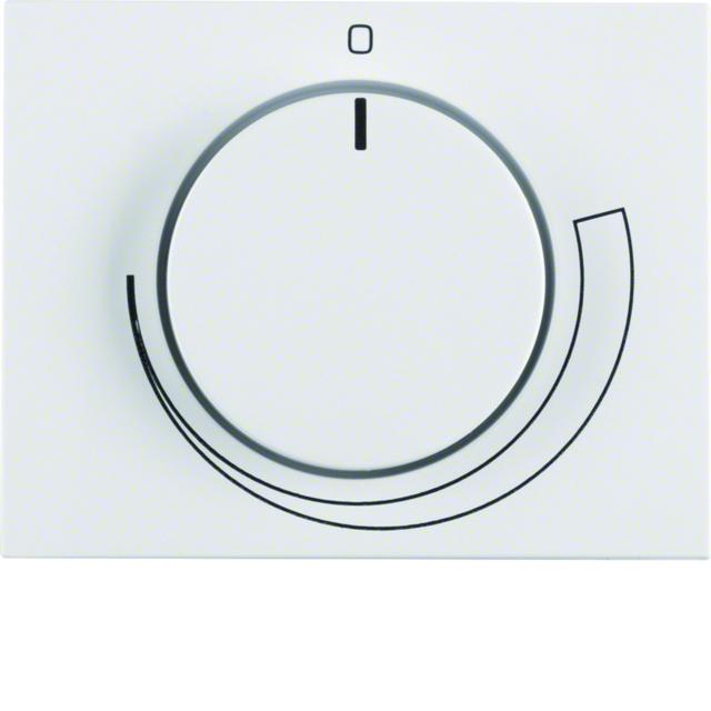 BERKER K.1 Płytka czołowa z pokrętłem Regulator do regulatora obrotów biały 11357209 HAGER