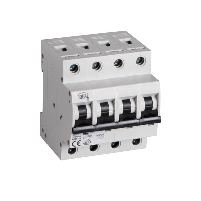 KMB6-C2/4 Wyłącznik nadprądowy IDEAL TS 4P KMB6-C2/4 6kA 32558 KANLUX