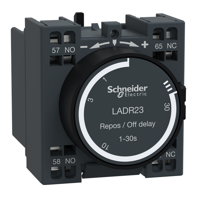 Blok styków pomocniczych opóźniających 0,1-30s TeSys 1NO 1NC zaciski sprężynowe