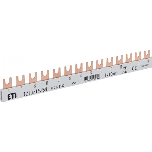 Szyna łączeniowa widełkowa 1P 63A 10mm2 (54 mod.) IZ10/1F/54 002921142 ETI