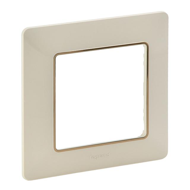 Valif:Ramka x1 Kremowa/Złota 754061 LEGRAND