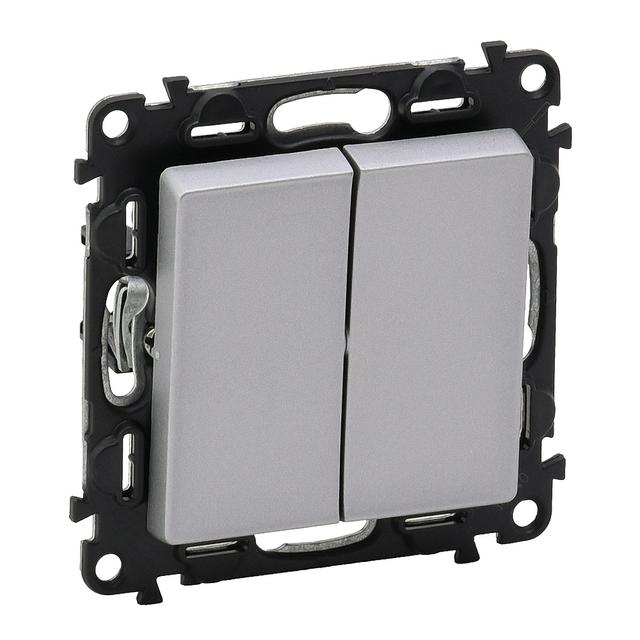 Valena Life Łącznik Schodowy Podwójny Aluminium 10Ax 250 V 752308 LEGRAND