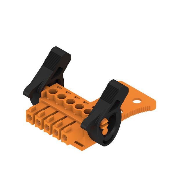 BCZ 3.81/05/180LRZE SN OR BX Wtyk PCB (złącze wiązki), 3.81 mm, Liczba biegunów: 5, Przyłącze z jarzmem /50szt./ 1236790000 WEIDMÜLLER