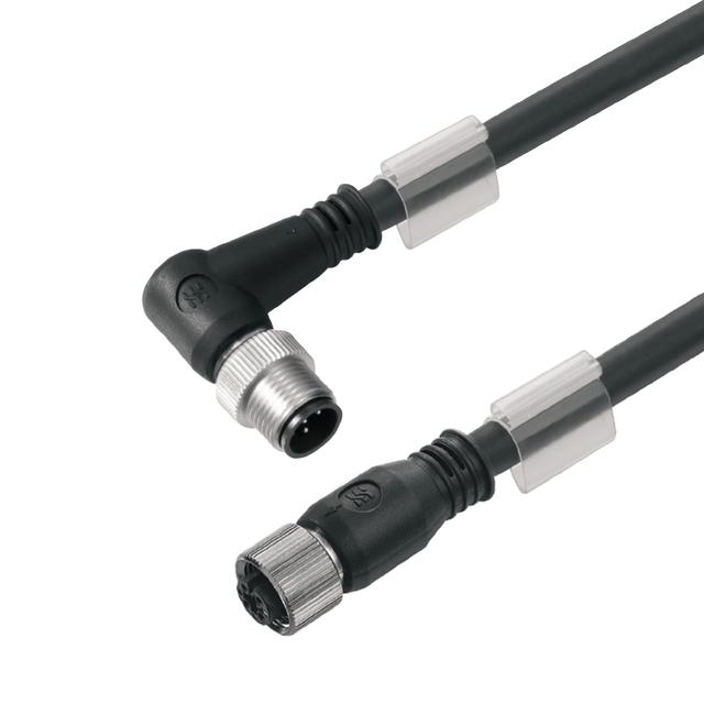 WEIDMULLER SAIL-M12WM12G-5S1.5U Przewód czujnika-siłownika (zmontowany), Kabel połączeniowy, M12 / M12, Liczba biegunów: 5, Długość kabla: 1.5 m, złącze męskie, kątowe - złącze żeńsk /1szt. 1059710150 WEIDMÜLLER