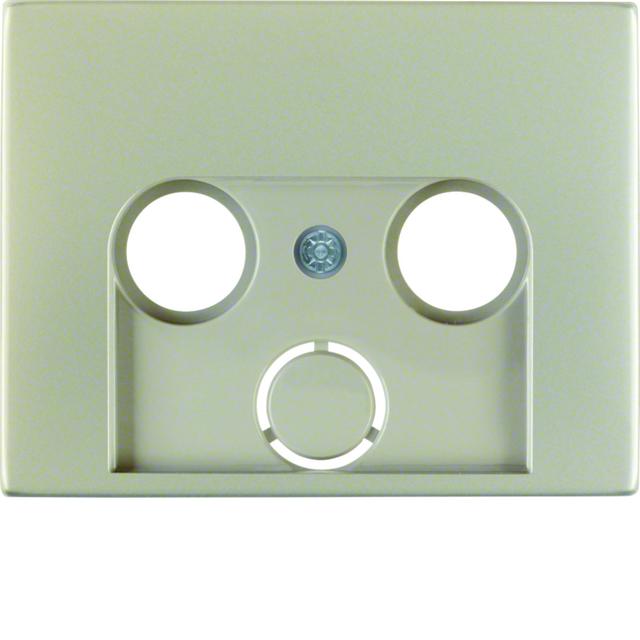 BERKER K.5 Płytka czołowa gn antracyt 2/3wyj stal szlachetna nierdzewna 12017014 HAGER