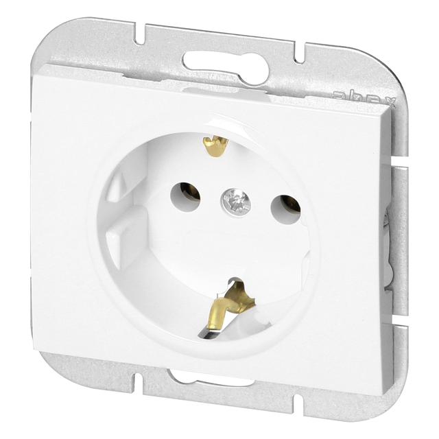 Gniazdo pojedyncze podtynkowe 2P+Z Schuko Onyx, 16A, 250V, PT-17O, biały