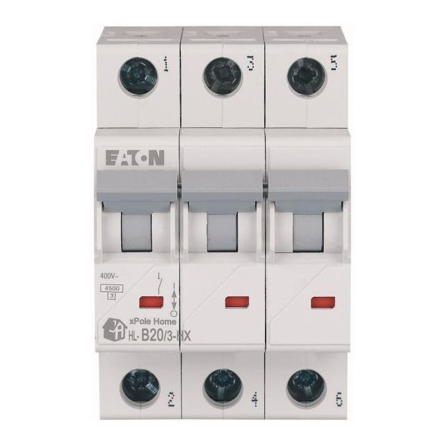 HN-B20/3 Wyłącznik nadprądowy 6kA B20A 3P 194882 EATON