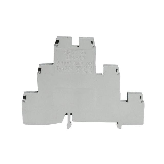 Złączka szynowa 3‑piętrowa 2,5mm2 szara L/L/L ZUW 3‑2.5 13204312 SIMET