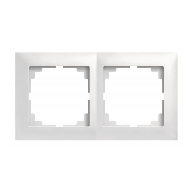 Ramka SENTIA 2x IP44 biała