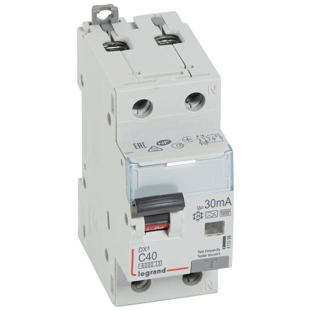 Wyłącznik Różnicowonadprądowy P 312 2P C40A 30Ma Typ F Serii DX3 411098 LEGRAND