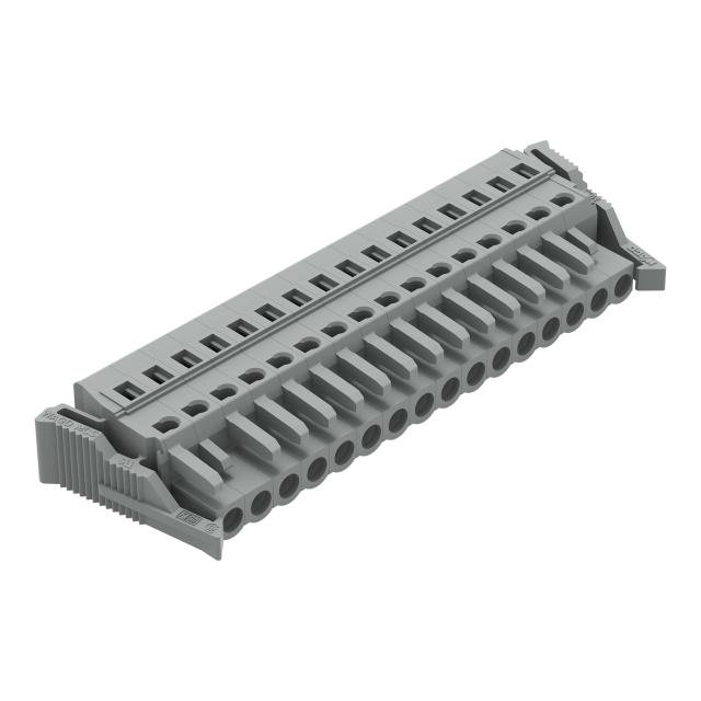 MCS-MIDI Classic gniazdo 16-bieg. szare raster 5 mm /10szt./ WAGO