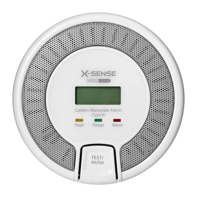 Bateryjny czujnik tlenku węgla z przyciskiem TEST żywotność 10 lat zgodność z normą EN 50291-1:201 C