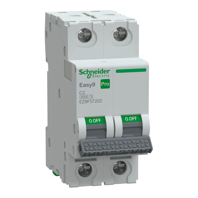 Wyłącznik nadprądowy Easy9 PRO 6kA 2P C2A EZ9F57202 Schneider
