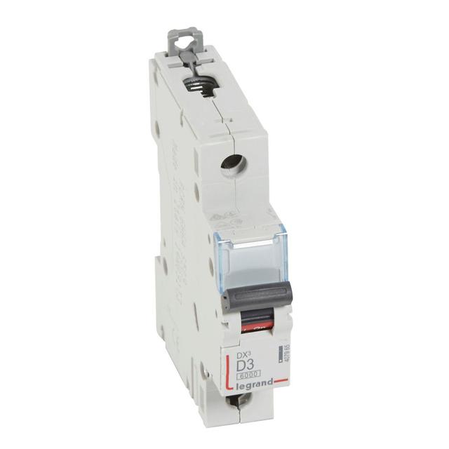 Wyłącznik Nadprądowy S 301 1P D3A 6kA DX3 407965 LEGRAND