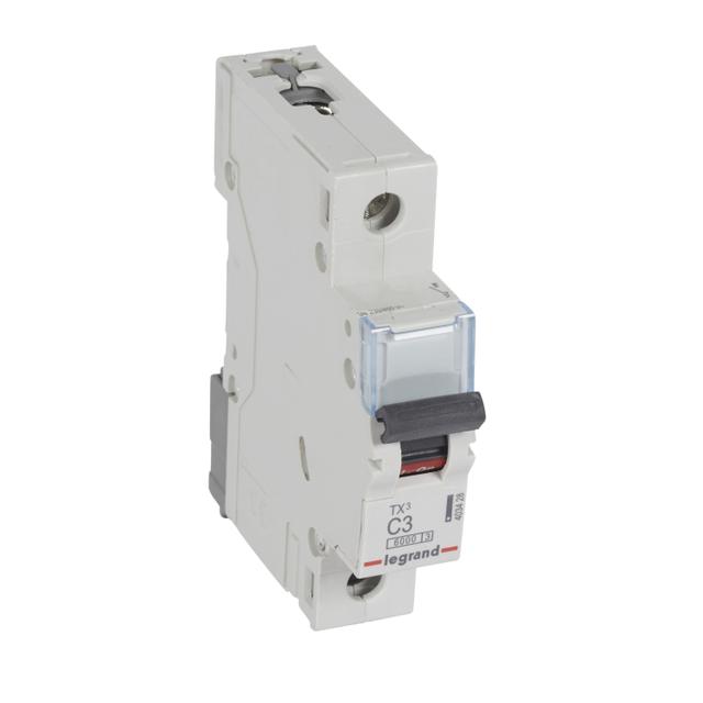 WYŁĄCZNIK NADPRĄDOWY S 301 1P C 3A 6000A SERII TX3, Legrand