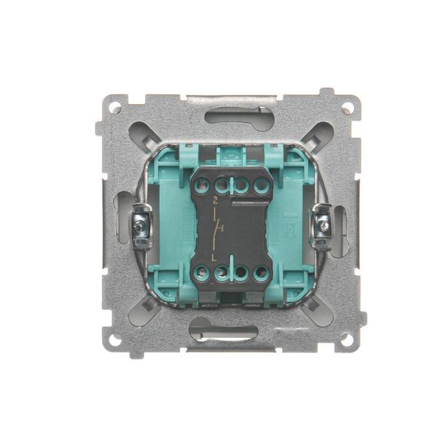 Simon Basic Przycisk dzwonek 16A z. śrub. stal inox