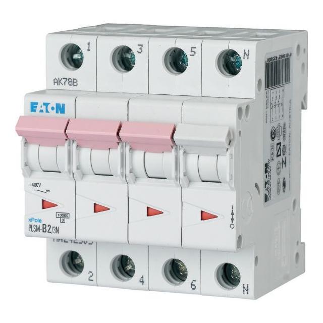 PLSM-C2/3N-MW Wyłącznik nadprądowy 10kA C2A 3P+N 242531 EATON