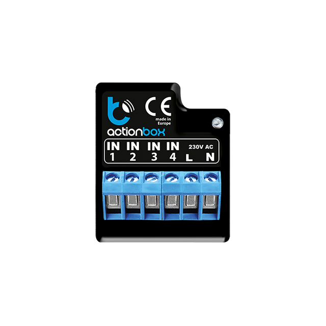 SIMON GO WMDC-012NxB-XX actionBox - Sterownik do wyzwalania akcji, 4-kanałowy, dopuszkowy, sterowany