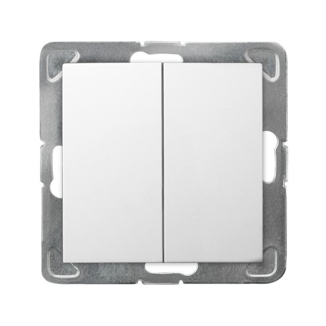 IMPRESJA Łącznik podwójny krzyżowy - kolor biały