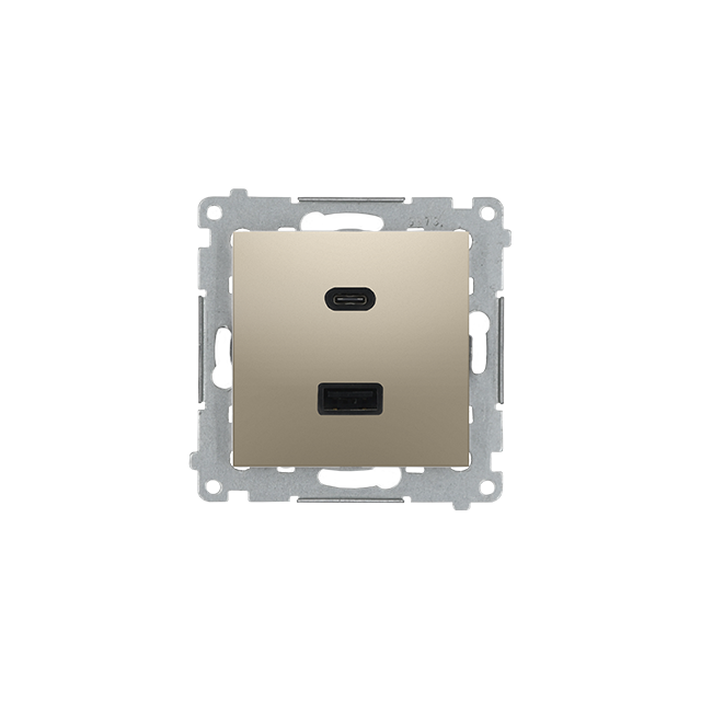 "Simon 54 WMDZ-EC2CAx-044 Ładowarka 2xUSB C+A Quick Charge 5/9/12V (moduł), 3.1 A, 5V DC, 230V