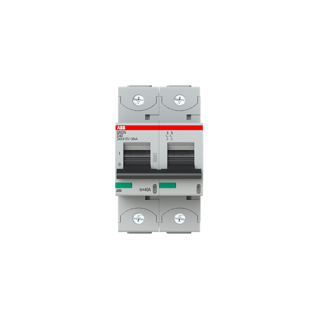 S802N-D40 Wyłącznik nadprądowy 36kA 2P D40A 2CCS892001R0401 ABB