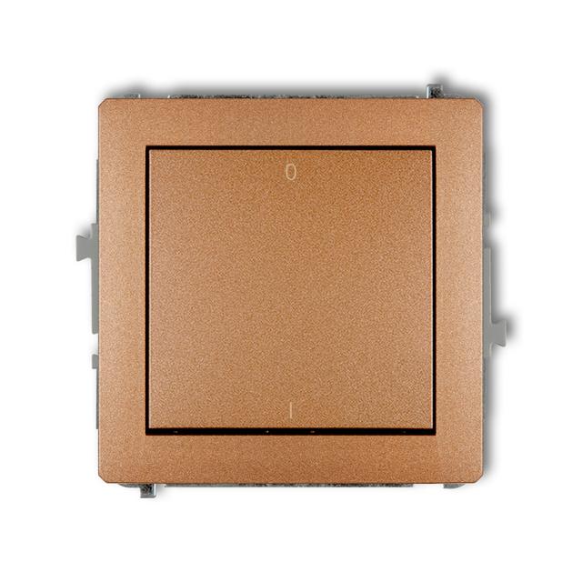 DECO Mechanizm łącznika dwubiegunowego złoty metalik