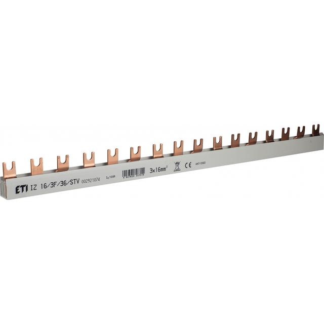 Szyna łączeniowa widełkowa 3P 100A 16mm2 (36mod.) IZ16/3F/36/SVT 002921074 ETI
