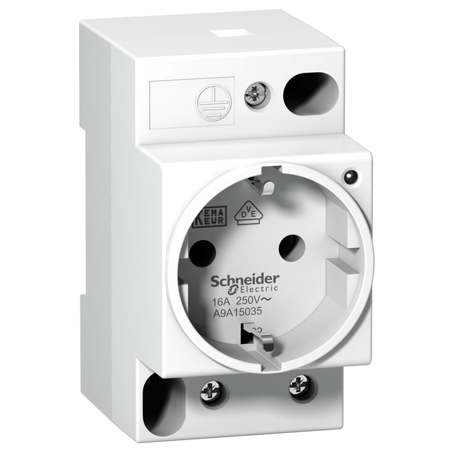 Gniazdo modułowe Acti9 iPC-DE-I z lampką A9A15035 Schneider