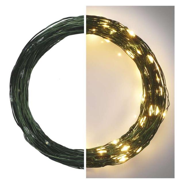 Lampki świateczne nano łezki 150LED 15m ciepła biel IP44 timer D3AW05 EMOS